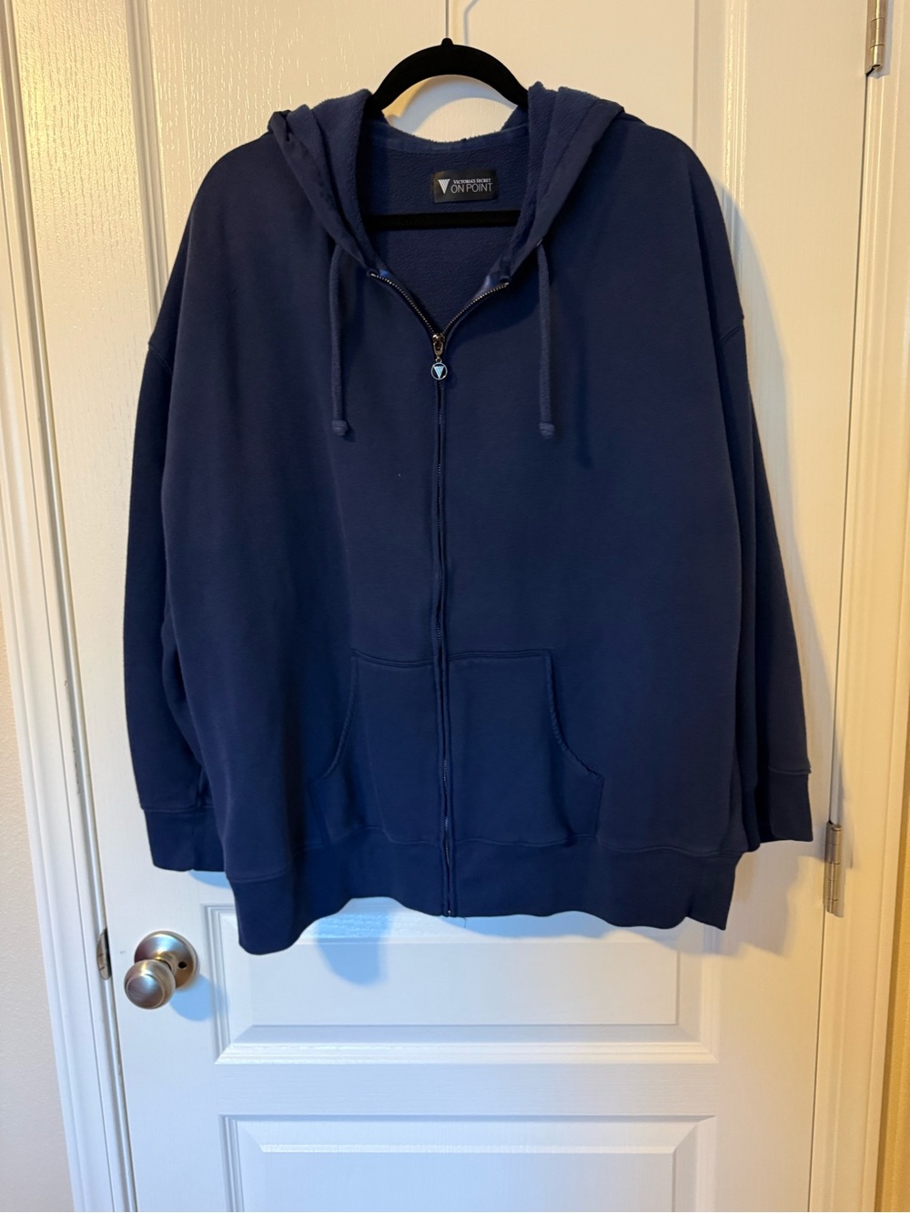 Victoria's Secret Navy Blue Zip-Up Hoodie Jacket